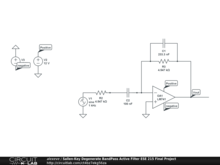 Sallen-Key Degenerate BandPass Active Filter ESE 215 Final Project