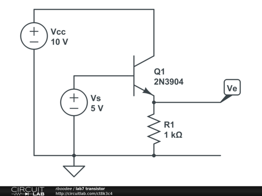 lab7 transistor - CircuitLab