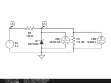 zener diode with load