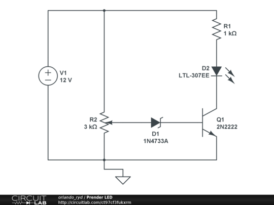 Prender LED - CircuitLab