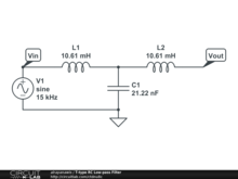 T-type LC Low-pass Filter