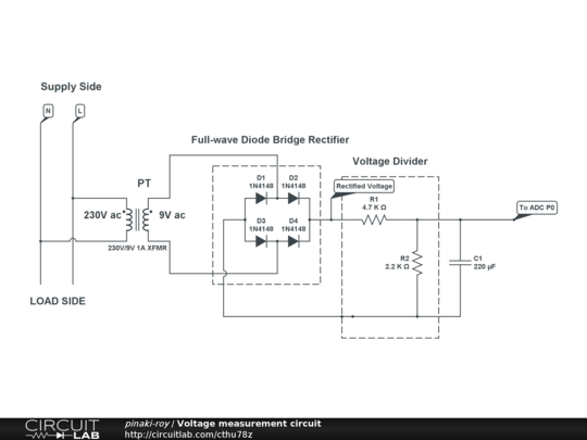 Voltage measurement circuit - CircuitLab