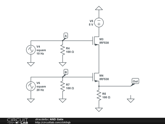 AND Gate - CircuitLab