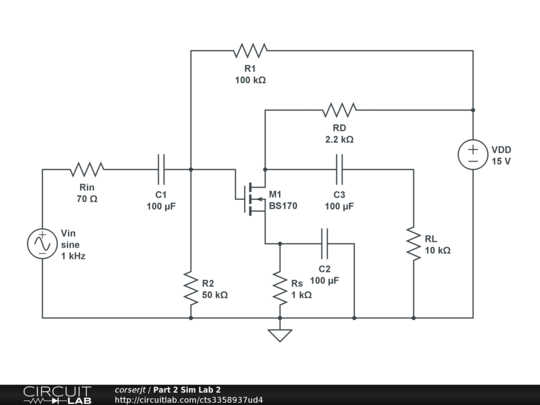 Part 2 Sim Lab 2 - CircuitLab