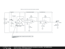 Reference Circuit for transducer assembly - No Modifications