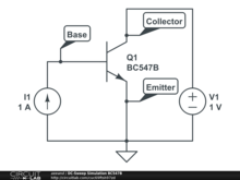 DC-Sweep Simulation BC547B