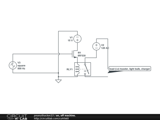 on, off machine. - CircuitLab