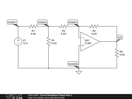 Circuit Simulation Project Part 1 - CircuitLab