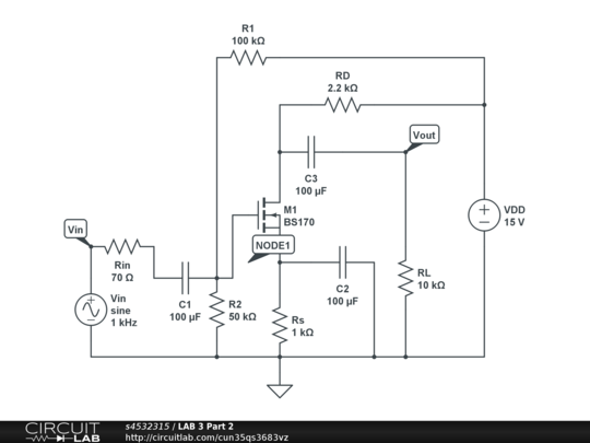 Lab 3 Part 2 - Circuitlab