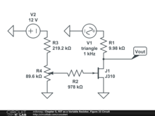 Chapter 5, FET as a Variable Resistor, Figure 33 Circuit