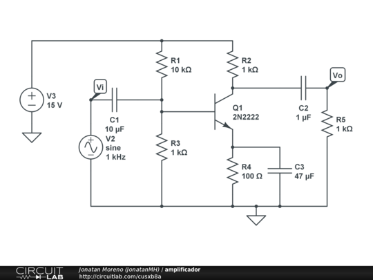 amplificador - CircuitLab