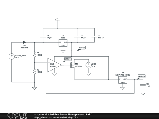 Arduino Power Management - Lab 1 - CircuitLab