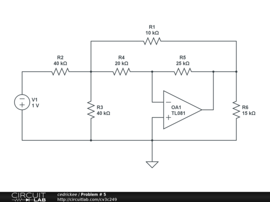 Problem # 5 - CircuitLab