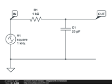 integrare RC in tensiune