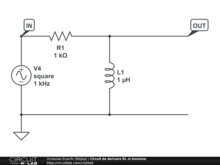 Circuit de derivare RL in tensiune