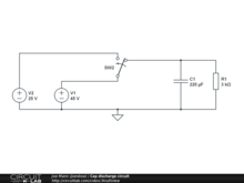 Cap discharge circuit