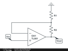 non-inverting op amp