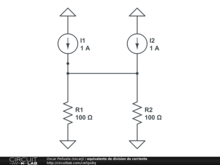 equivalente de division de corriente