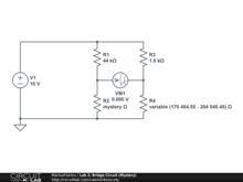 Lab 3: Bridge Circuit (Mystery)