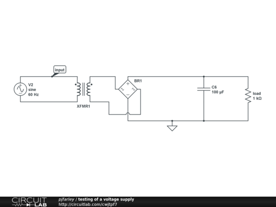 testing of a voltage supply - CircuitLab