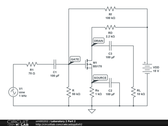 Laboratory 2 Part 2 - CircuitLab