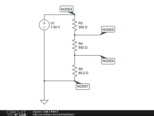 Lab 1 Part 3 - CircuitLab