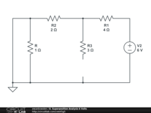 8.	  Superposition Analysis 6 Volts