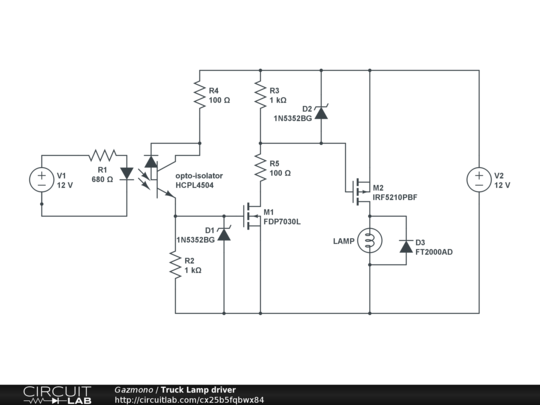 Truck Lamp driver - CircuitLab