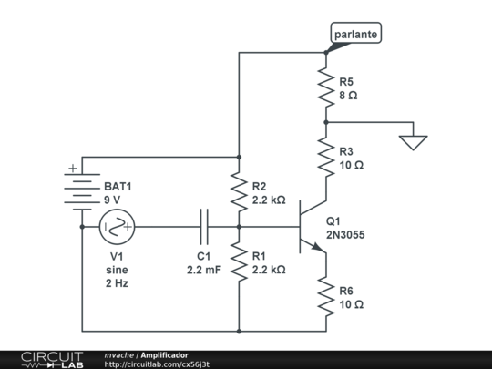 Amplificador - CircuitLab