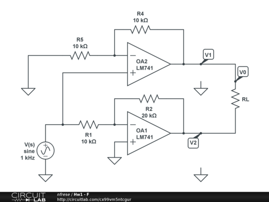 Hw1 - F - Circuitlab