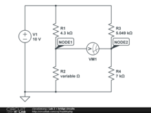 Lab 2 = bridge circuits