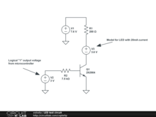 LED test circuit