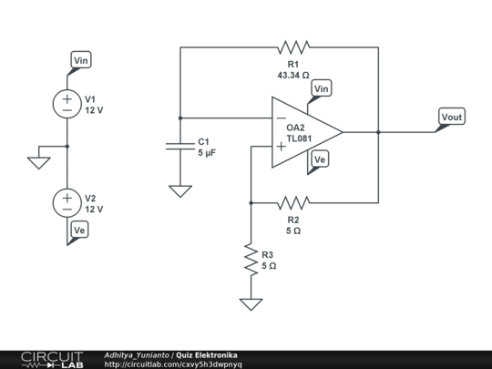 Quiz Elektronika - CircuitLab