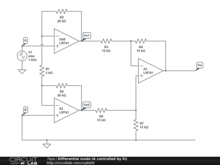 Differential mode IA controlled by R1