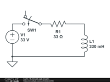 RL  Circuits Lab circuit 1