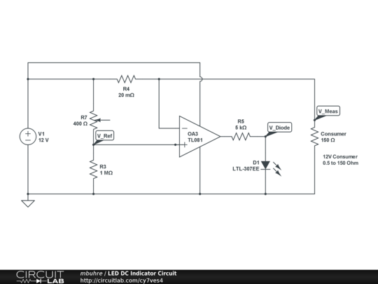 LED DC Indicator Circuit - CircuitLab