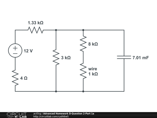 Advanced Homework D-Question 2-Part 1a - CircuitLab