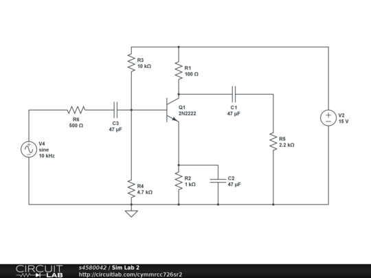 Sim Lab 2 - CircuitLab