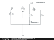 Variable voltage regulator simulation v1