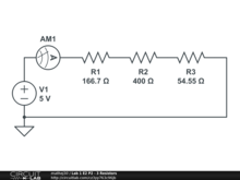 Lab 1 E2 P2 - 3 Resistors