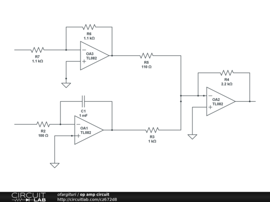 op amp circuit - CircuitLab