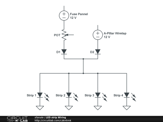 LED strip Wiring - CircuitLab